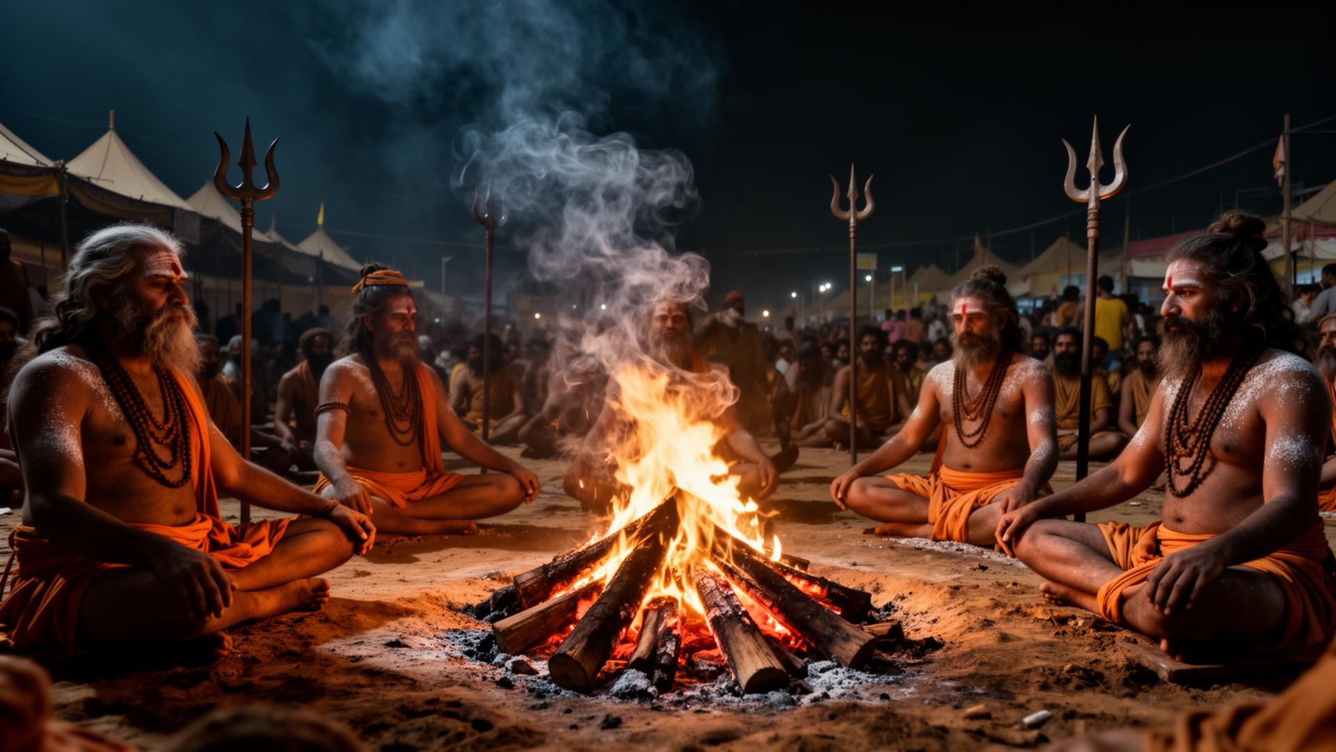 Akhara Visits & Satsangs — Sitting with the Saints
