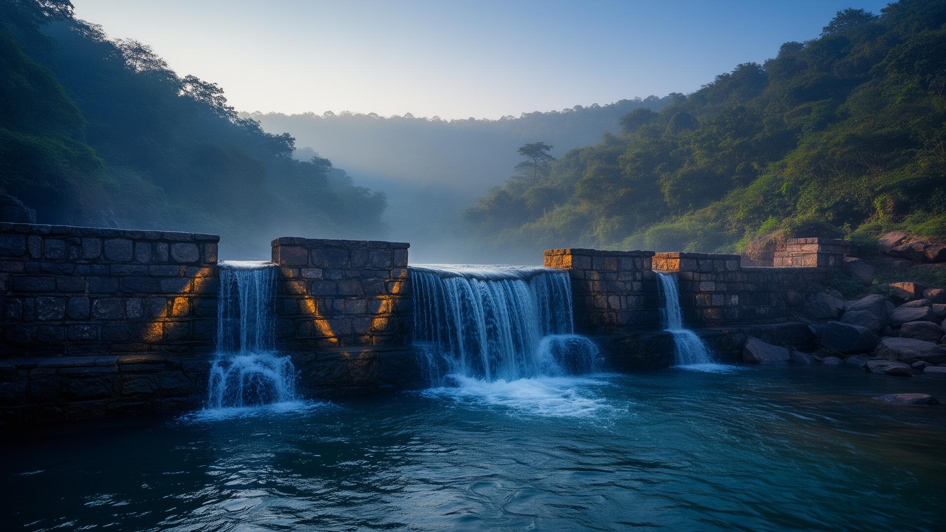Onde nasce o rio sagrado.